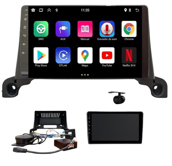 Imagem de Central Multimidia Android para Peugeot 3008 5008 6008 2017 18 19 20 21 22 23 Gps Wifi Camera de Ré 