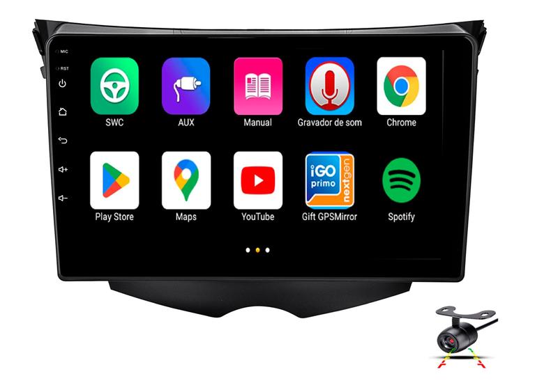 Imagem de Central Multimidia Android para Veloster 2011 12 13  Gps Wifi Camera de Ré Bluetooth Rádio F