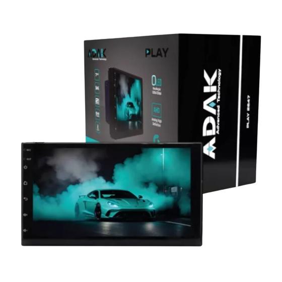 Imagem de Central multimidia cartablet universal adak 7" quadcore 64gb flash 2gb ram android com carplay/android auto