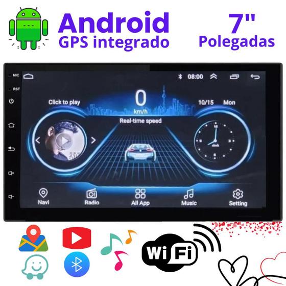 Imagem de Central Multimídia com Android Auto e Car Play com Bluethooth para qualquer carro