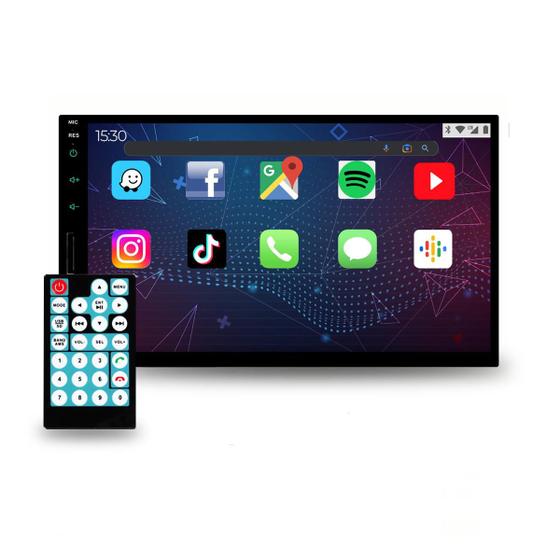 Imagem de Central Multimídia Com Tela De 7 Polegadas USB SD Card Bluetooth Espelhamento Android IOS Dvd 2DIN H-Tech