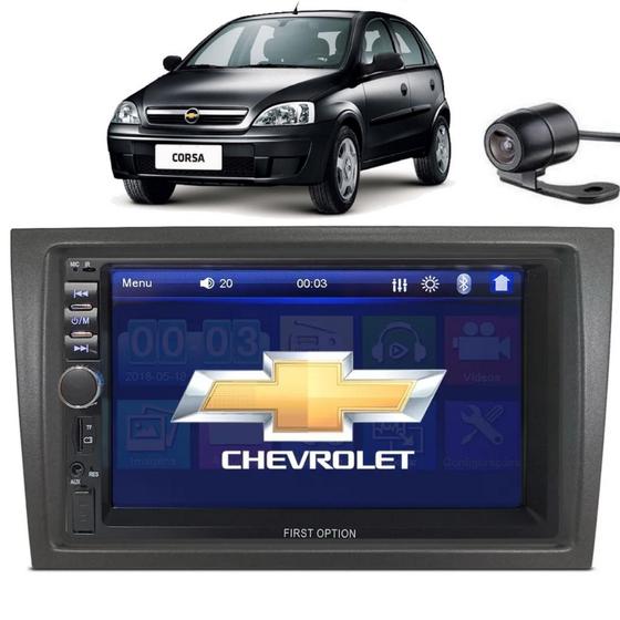 Imagem de Central Multimidia Corsa 2008 Mp5 Espelhamento Moldura Câmera De Ré