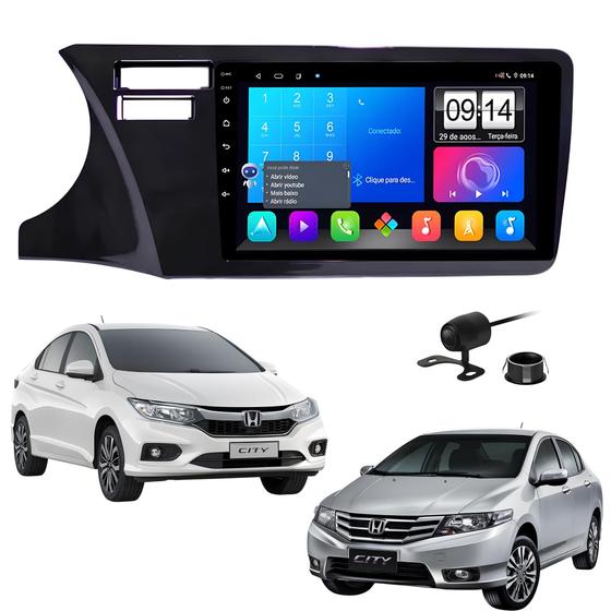 Imagem de Central Multimidia Etech 9pol 2gb 32gb Carplay Moldura E Camera De Ré