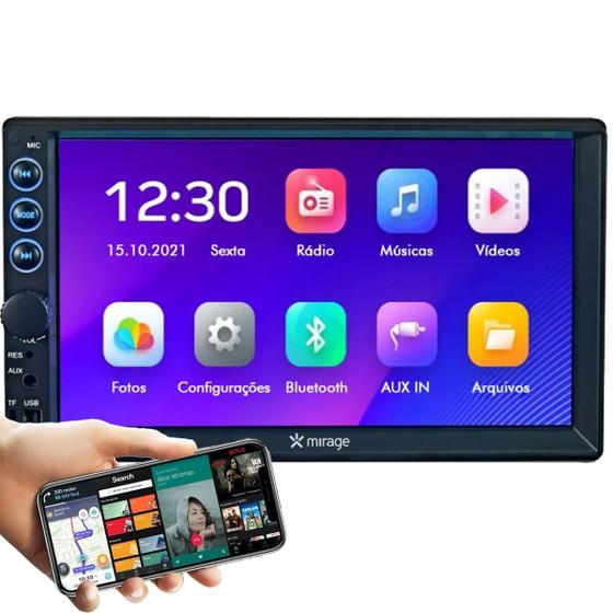 Imagem de Central Multimídia Evolve Espelhamento Ios Android Dvd 2din