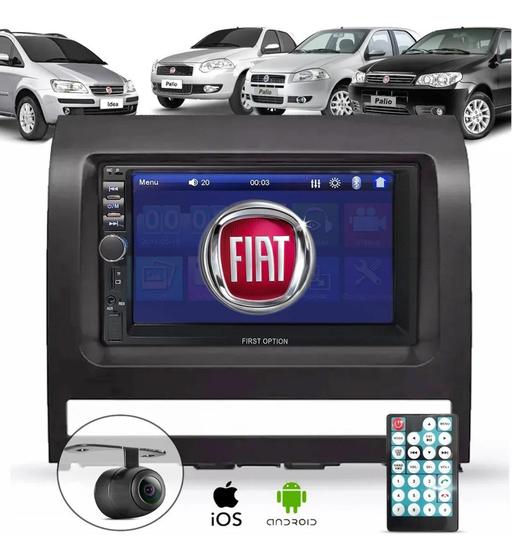 Central Multimidia Fiat Palio Siena Strada Idea 2005 2006 2007 2008 Espelha Bluetooth Câmera Menor preço em Central Multimidia Fiat Palio Siena Strada Idea 2005 2006 2007 2008 Espelha Bluetooth Câmera