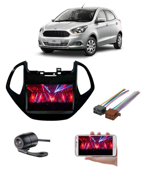 Central Multimidia Ford Ka 2018 a 2021 Espelhamento Bluetooth Dvd 2 Din Câmera de Ré Menor preço em Central Multimidia Ford Ka 2018 a 2021 Espelhamento Bluetooth Dvd 2 Din Câmera de Ré