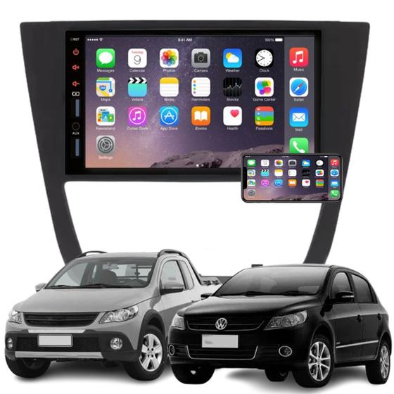 Imagem de Central Multimidia Gol G5 Com Moldura 2008 a 2012 Espelhamento Android e IOS
