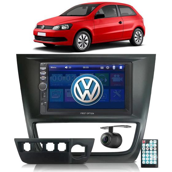 Imagem de Central Multimidia Gol G6 Mp5 Espelhamento Bluetooth Moldura Câmera De Ré
