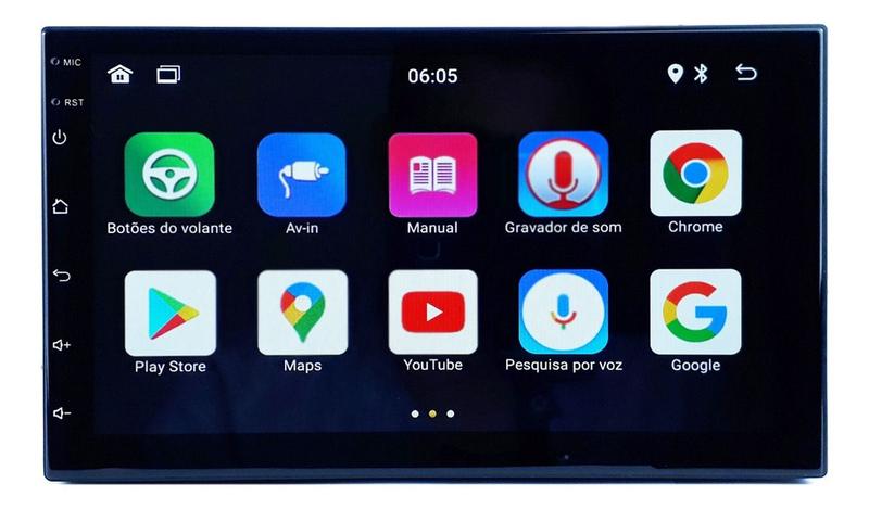 Imagem de Central Multimídia H-Tech HT-6200 Full Touch 7 Polegadas Sistema Android Baixa Aplicativos GPS Bluetooth H-tech