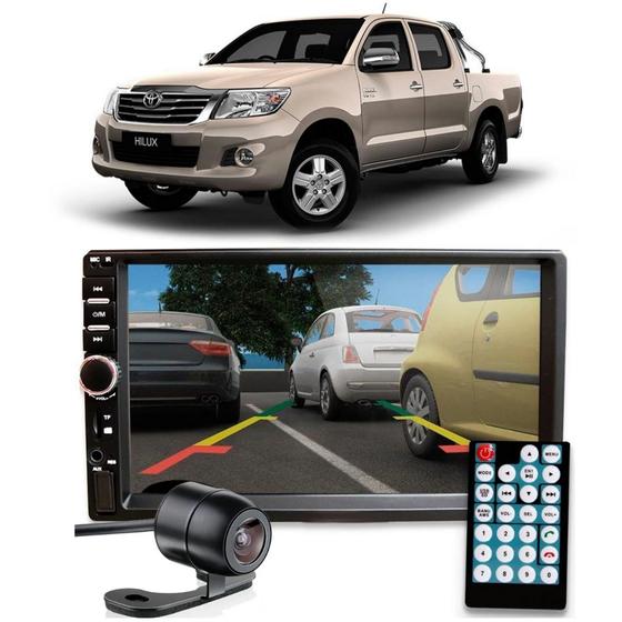 Imagem de Central Multimidia Hilux 2010 Mp5 Espelhamento Moldura Câmera de Ré