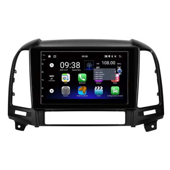 Central Multimidia Hyundai Santa Fé 2005 à 2011 Android 12 7" 2gb Carplay Voz Menor preço em Central Multimidia Hyundai Santa Fé 2005 à 2011 Android 12 7" 2gb Carplay Voz