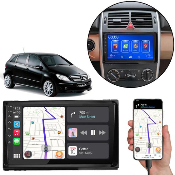 Imagem de Central Multimidia Mercedes B200 06 07 08 09 10 11 12  Mp5 9" Pol Android-Auto Carplay