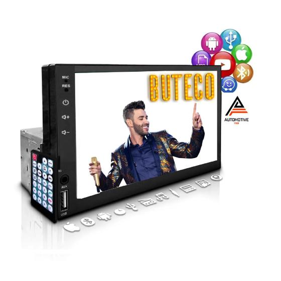 Central Multimídia Mp5 1 Din Bluetooth Usb Espelha Knup KP-915 Menor preço em Central Multimídia Mp5 1 Din Bluetooth Usb Espelha Knup KP-915