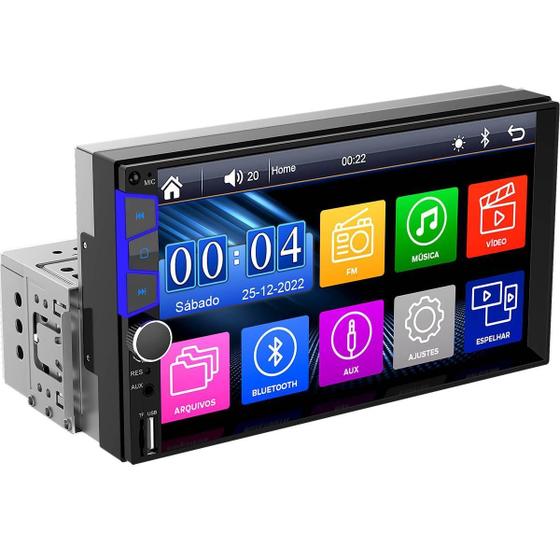 Imagem de Central Multimídia Mp5 1Din 2Din Espelhamento iOS Android BT