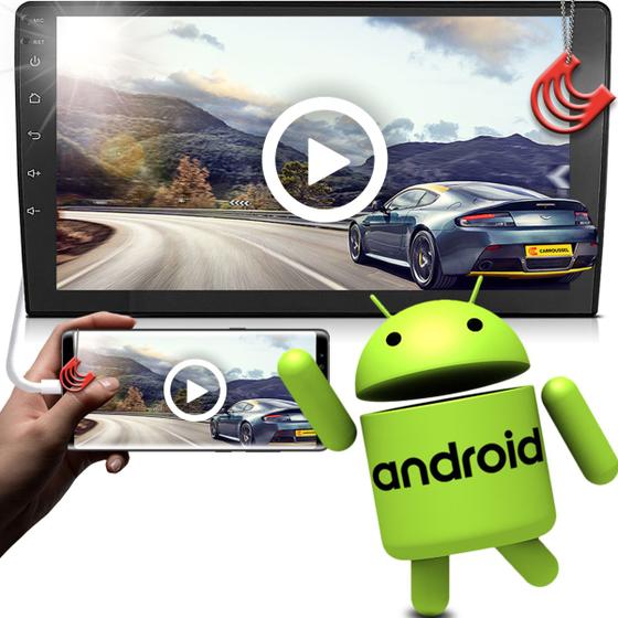 Central Multimídia Mp5 2 Din 9 polegada Android H-tech HT-9100 GPS Wifi ...