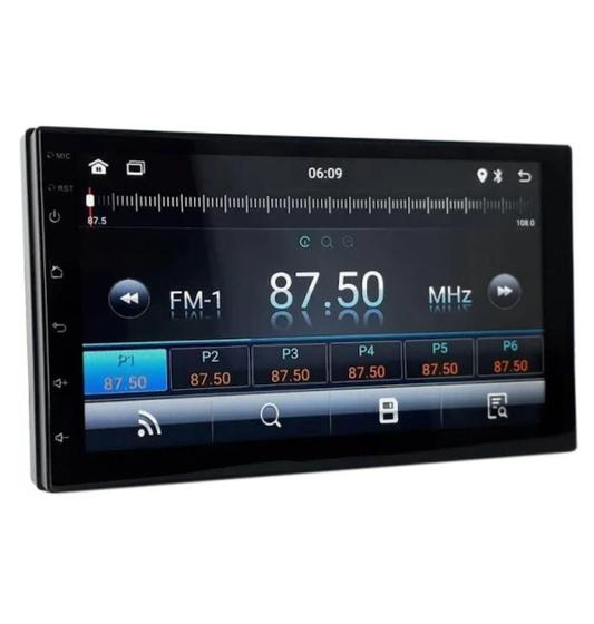 Imagem de Central multimídia mp5 7'' polegadas com sistema android 12/usb/sd card/auxiliar/bluetooth/espelhamento full - h-tech