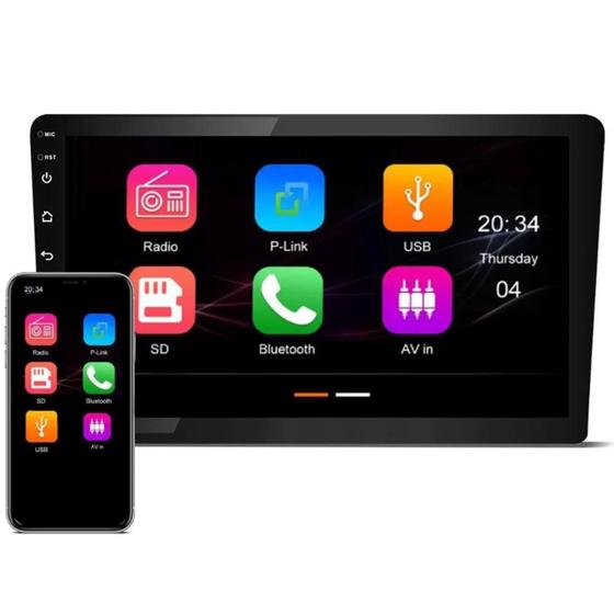 Imagem de Central Multimídia MP5 9 Polegadas com Android Auto / Apple CarPlay, JR8 - JT30MCAR9