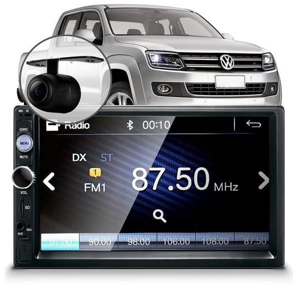 Imagem de Central Multimídia Mp5 Amarok Preta Câmera Espelhamento Bluetooth