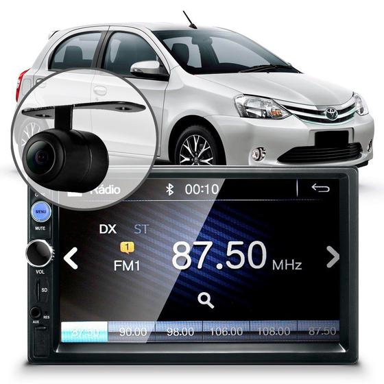 Central Multimídia Mp5 Etios Câmera Bluetooth Espelhamento Android Menor preço em Central Multimídia Mp5 Etios Câmera Bluetooth Espelhamento Android