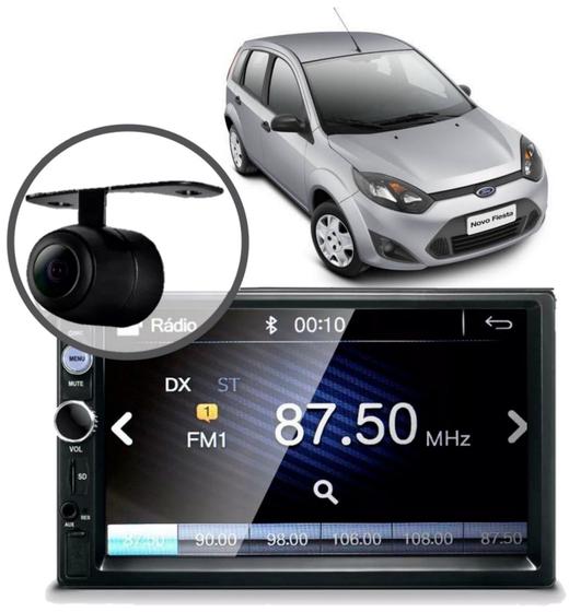 Imagem de Central Multimídia Mp5 Fiesta Hatch 2010 Câmera Bluetooth Espelhamento