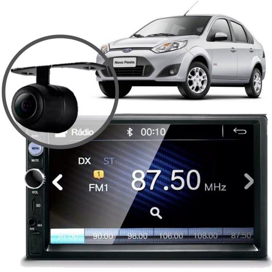 Central Multimídia Mp5 Fiesta Sedan 2008 Câmera Bluetooth Espelhamento Menor preço em Central Multimídia Mp5 Fiesta Sedan 2008 Câmera Bluetooth Espelhamento