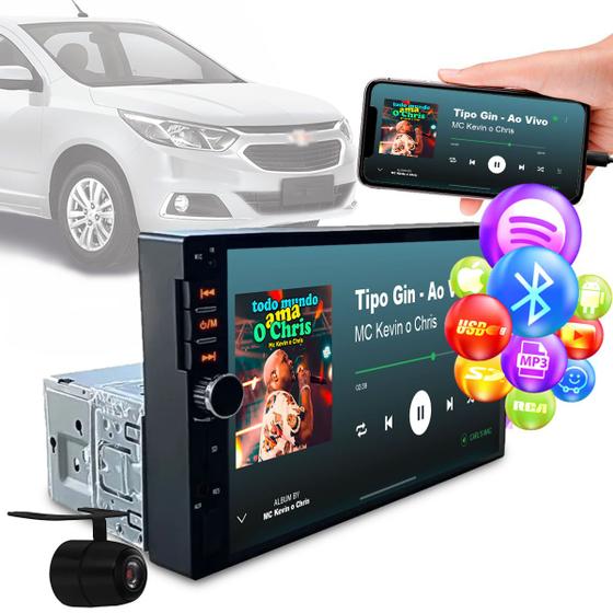 Imagem de Central Multimídia Mp5 Player 7 Pol 1 Din Onix Prisma Cobalt