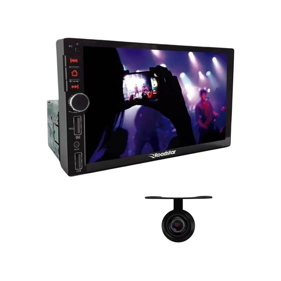 Imagem de Central Multimídia MP5 Roadstar 7 Polegadas Full Touch 1DIN Android IOS USB Bluetooth-RS401BR MI + Camera de Ré