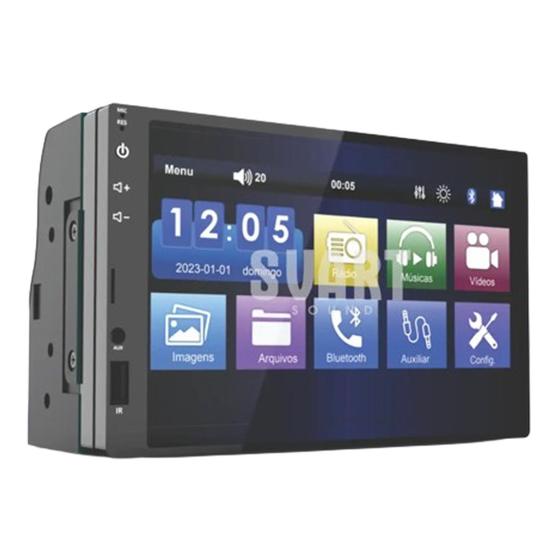 Imagem de Central Multimídia MP5 Vectra 2005 2006 2007 2008 2009 2010 2011 Bluetooth Usb Espelhamento Android IOS
