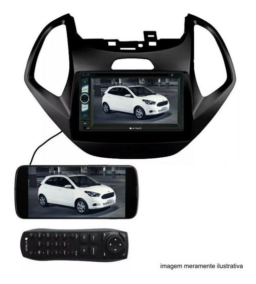 Central Multimidia Novo Ford Ka Moldura Black Piano Menor preço em Central Multimidia Novo Ford Ka Moldura Black Piano