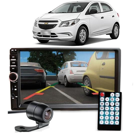 Imagem de Central Multimidia Onix Joy 2017 Mp5 Espelhamento Android e Ios Bluetooth Moldura Câmera de Ré