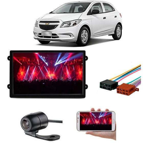 Imagem de Central Multimidia Onix Joy 2019 Mp5 Espelhamento Bluetooth Dvd 2 Din Câmera de Ré