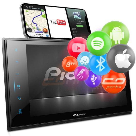 Central Multimídia Pioneer DMH-ZS8280TV 2 Din 8" Bluetooth TV Digital Espelha Android Iphone Spotify Menor preço em Central Multimídia Pioneer DMH-ZS8280TV 2 Din 8" Bluetooth TV Digital Espelha Android Iphone Spotify