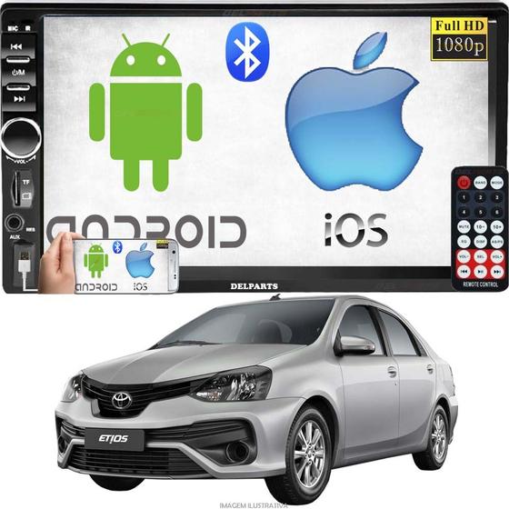 Central Multimidia Som Player Mp5 Android Ios Toyota Etios Sedan 2021 Menor preço em Central Multimidia Som Player Mp5 Android Ios Toyota Etios Sedan 2021