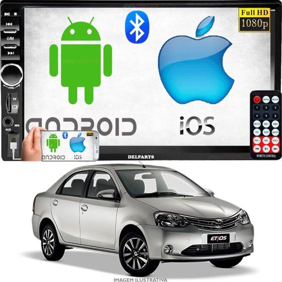 Central Multimidia Som Player Mp5 Android Ios Toyota Etios Sedan Menor preço em Central Multimidia Som Player Mp5 Android Ios Toyota Etios Sedan