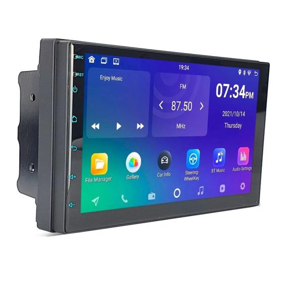 Imagem de Central Multimidia Universal 2 Din 7 Pol Android 2/32Gb GPS Carplay - 701KC First Option