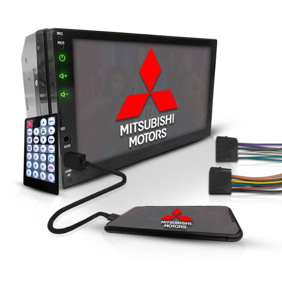 Imagem de Central Multimidia Universal 2 Din Mp5 Bt Espelha Usb Mitsubishi