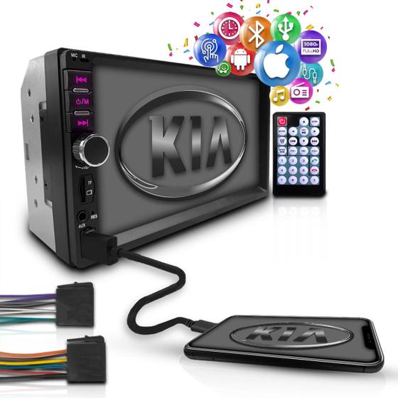Imagem de Central Multimidia Universal Mp5 Espelha Android Ios Bt Kia