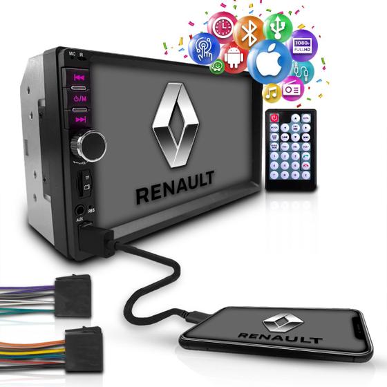 Central Multimidia Universal Mp5 Espelha Android Ios Renault Menor preço em Central Multimidia Universal Mp5 Espelha Android Ios Renault