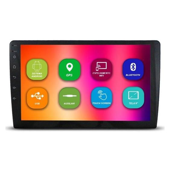 Central Multimídia Voolt tela de 9" MP10 com Espelhamento / Wifi / GPS / Bluetooth/ USB - CM9116 Menor preço em Central Multimídia Voolt tela de 9" MP10 com Espelhamento / Wifi / GPS / Bluetooth/ USB - CM9116