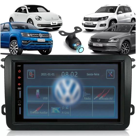 Imagem de Central Multimídia VW Gol Voyage G7 Jetta Fusca Amarok Com Espelhamento Android e IOS