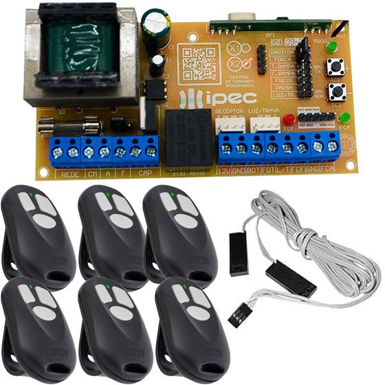 Imagem de Central Placa Motor Deslizante Com Rampa 6 Controles Sensor Dz 70cm