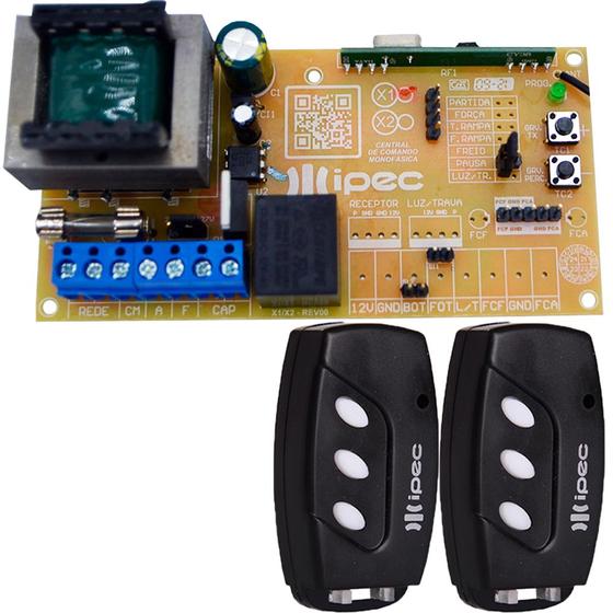 Central Placa Motor Portão Eletrônico PPA RCG SEG Garen AGL + 2 Controles 3 Canais é boa?