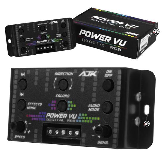 Imagem de Central Power VU Pra Controle E Medição Visual De Luzes Led De Projeto De Caixa Para Lâmpada Colorida Com Efeitos E Modo Sensível A Audio Som Ambiente