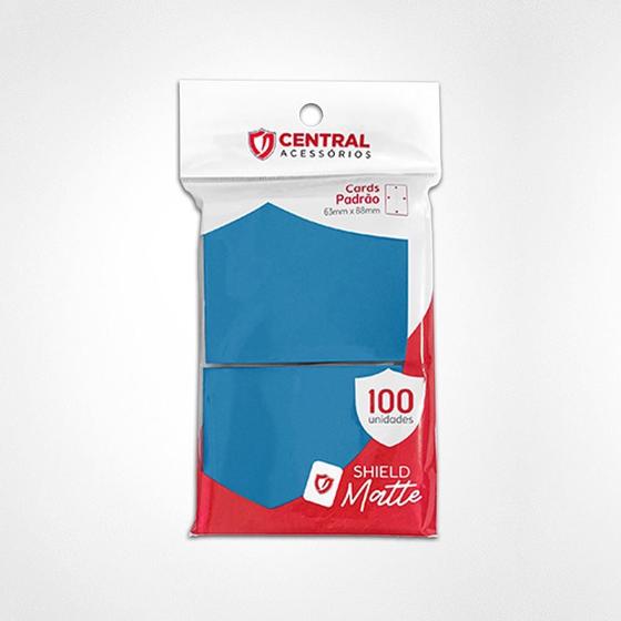 Imagem de Central Shield Matte 100 un Para Cartas Pokémon Magic Azul