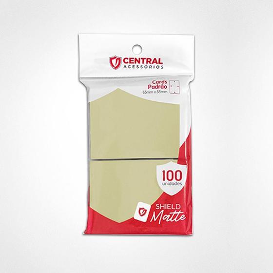 Imagem de Central Shield Matte 100 un Para Cartas Pokémon Magic Marfim