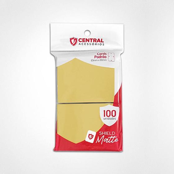 Imagem de Central Shield Matte 100un Para Cartas Pokémon Magic Amarelo