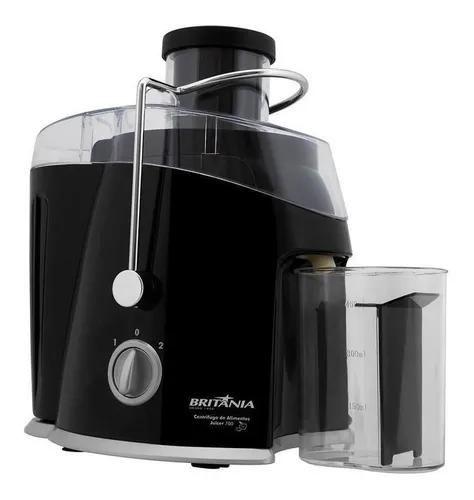 Centrífuga De Alimentos Britânia Juicer 700 Preto 220v Menor preço em Centrífuga De Alimentos Britânia Juicer 700 Preto 220v