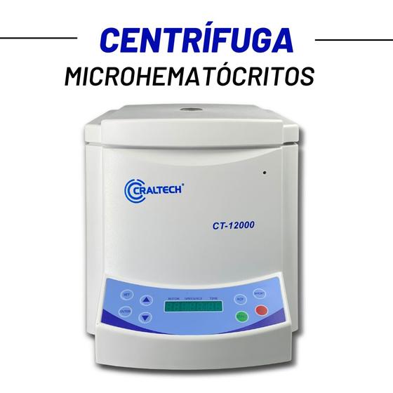 Centrífuga Microhematócrito Laboratório 12000 Rpm 24 Tubos Capilar ...
