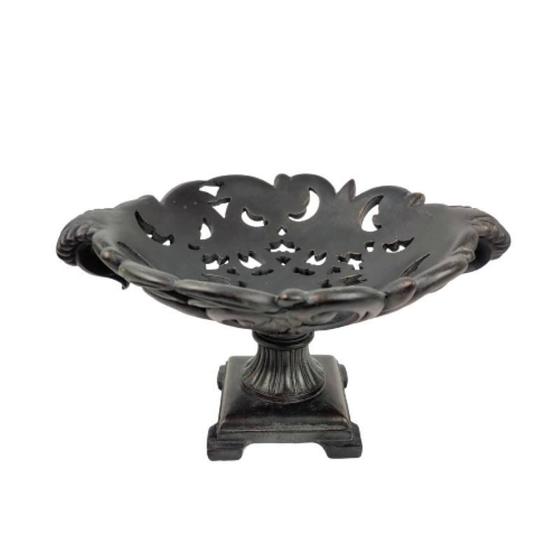 Imagem de Centro De Mesa Decorativo Fruteira Preto 18X34X27Cm Decor