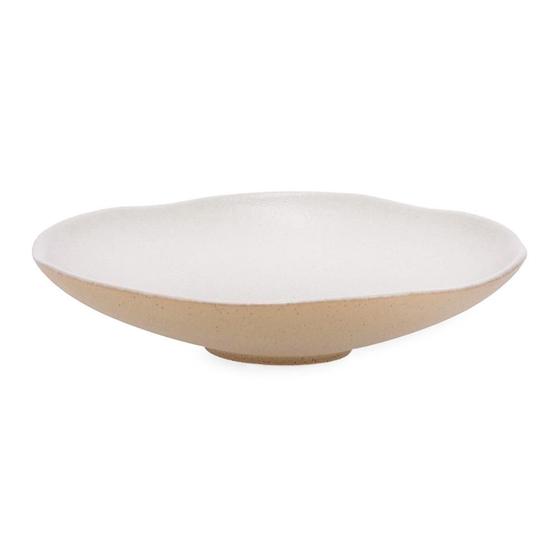 Imagem de CENTRO DE MESA ORGANICO EM CERAMICA OFF WHITE MART 29,5cm